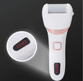 Rechargeable Electric Foot File with 3 Roller Heads for Callus Removal & Cracked Heel Care