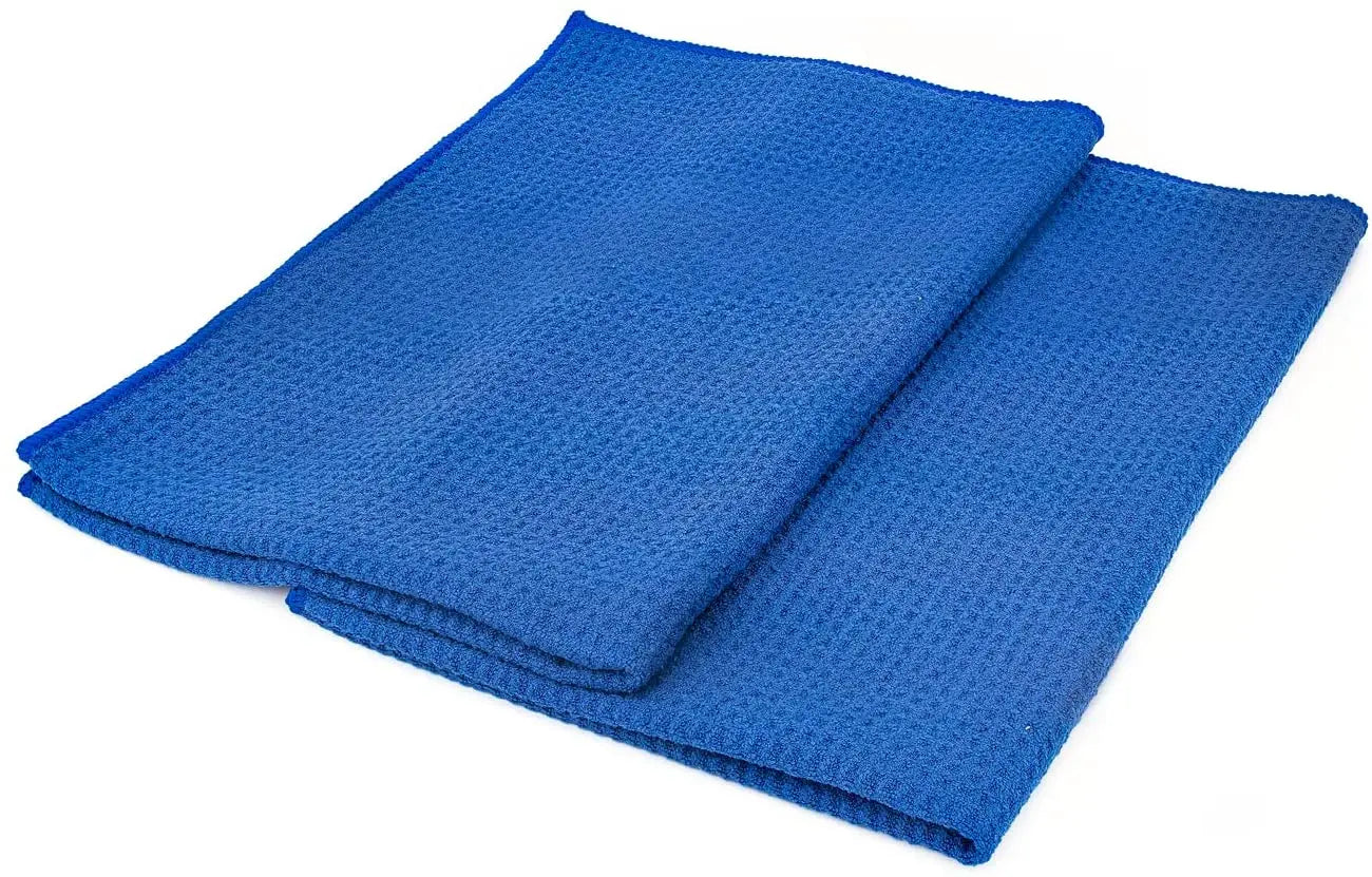 Commercial Grade Waffle Weave Gray Matter Microfiber Drying Towel Premium Cleaning Cloths
