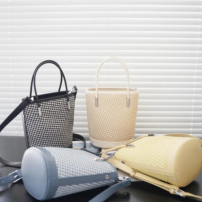 Fashion Trend  Simple New Hand-woven Texture Versatile Handbag