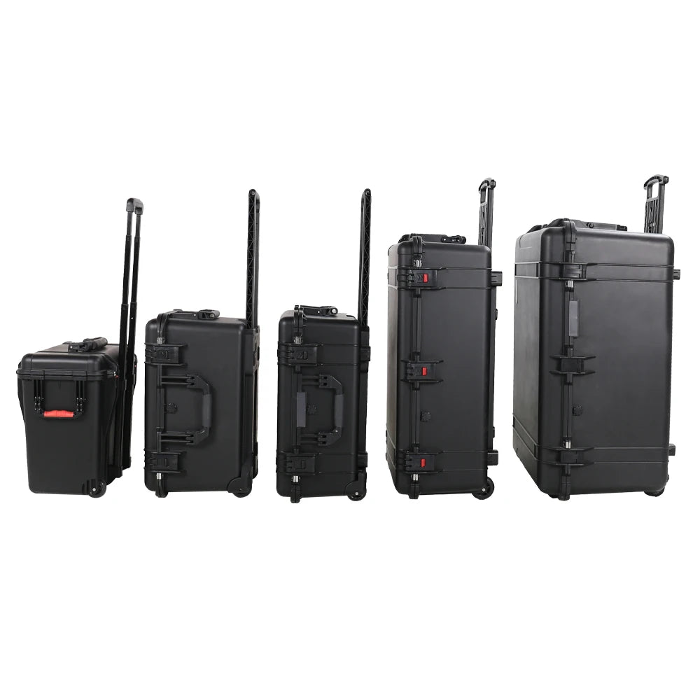 Superior Quality Large Waterproof Plastic Hard Case with Handle and Wheels OEM and ODM Customized Support