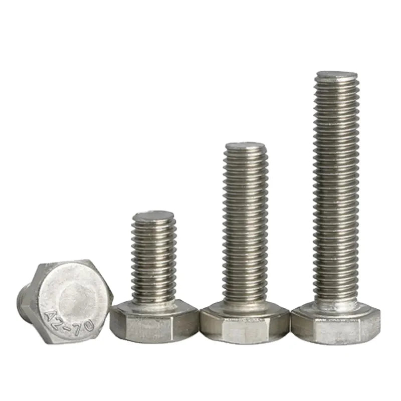 Tools Hardware DIN933 SS304 A2-80 M6 M8 M10 M12 M16 Stainless Steel Hex Bolts and Nuts Free Samples China