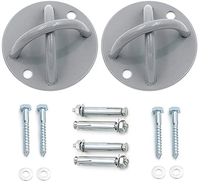 Steel Bolts Plain Box Ceiling Anchor Wall  Hanging Plate Training Mount Bracket Set for Yoga Gym Fitness Battle Rope