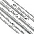 Stainless Steel Flat Snake Chain Necklace for Men Women Hip-hop Jewelry