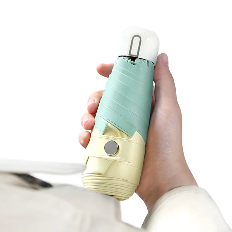 8k Splicing 5 Fold Uv Pocket Small Mini Umbrella