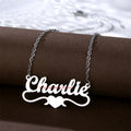 Customized Name Pendant Necklace Stainless Steel Jewelry Nameplate Chocker Necklaces Gift for Women
