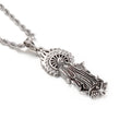 KALEN Retro Fashion Inlaid Diamond Catholic Virgin Mary Male Stainless Steel Pendant