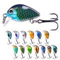 Wholesale CB068 2.5cm 1.5g Artificial Hard Baits 3D Printing Floating Mini Crankbait Fishing Lure