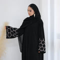 Loriya New Collection Traditional Muslim Clothing Nida Kaftan Abaya Dresses Women Muslim Luxury Beads With Sleeve Open Abaya