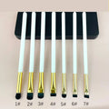 Custom logo Eyelash Beauty & Tools Character Makeup Brushes Concealer Brush Flat Brush White Flat Precise Concealer