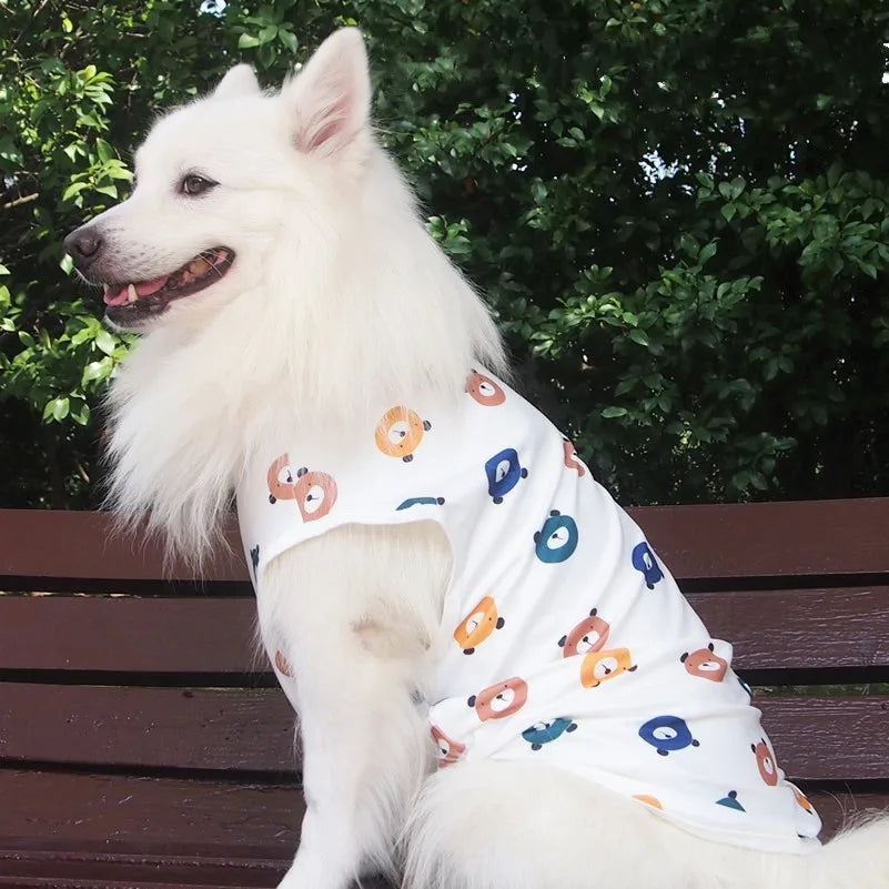 XS~5XL Stocked X-large Large Dog Summer Clothes Vest 2021