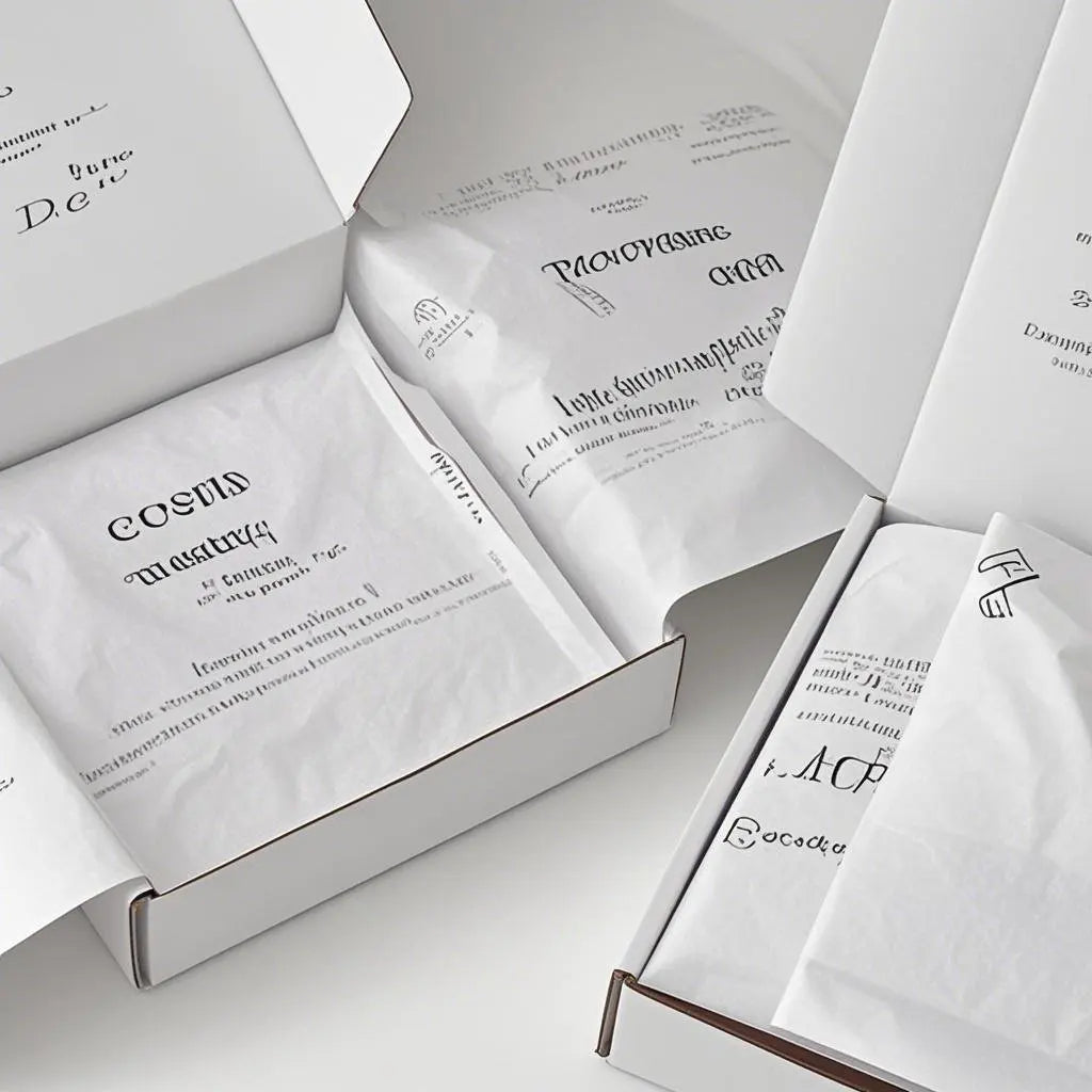 Sheer Tissue Paper with Custom Logo for Lightweight Garment Protection Eco-Friendly  Delicate