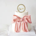 New Gold Acrylic Round Rectangle Happy Birthday Cake Topper Queen Princess Royal Theme Cake Decoration Party Supplies XQA8011