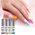 Professional 12-Color Neon UV Nail Art Gel Paint Liner Semi-Permanent Nail Polish