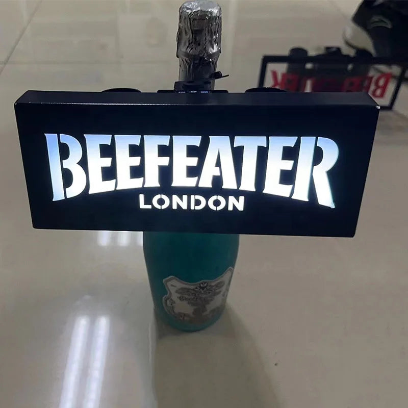 New Reusable Portable Iron LED Glowing Bottle Display Rack with Fireworks Sparkler Holder and Flashing Effect