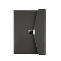 Factory Wholesale Hard Cover Documents Carry Bag PU Leather A4 File Box With Lock