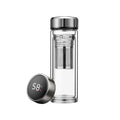 Customizable 2025 Double Wall Glass Tea Infuser Smart Water Bottle with Temperature Display