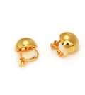 Fashion Jewelry 18k Gold Plated Statement Minimalist Earrings Ladies Trendy Round Ball Earrings for Girls Free Shipping