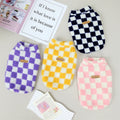 Wholesale Stocked Pullover Winter Warm Heated Fleece Dog Pooch Plaid Check Sweater