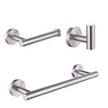 Stainless Steel Bathroom Accessories Set 3 PCS Brushed Nickel Bathroom Towel Rack Set