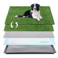 Wholesale 34 Inch Large Dog Litter Box Breathable Plastic Pee Pads Bite-Resistance Turf Artificial Grass Pad Tray Pet Grooming