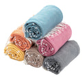 Hot Sale 100% Cotton Hammam Fouta Beach Towel Soft Custom Logo Printed Quick Dry Striped Sand Protection Bath Swim Wholesale