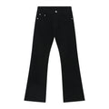 Designer New Trend Men's Jeans European Vibe Y2k Style Simple Black Men's Jeans Fashion Solid Color Jeans