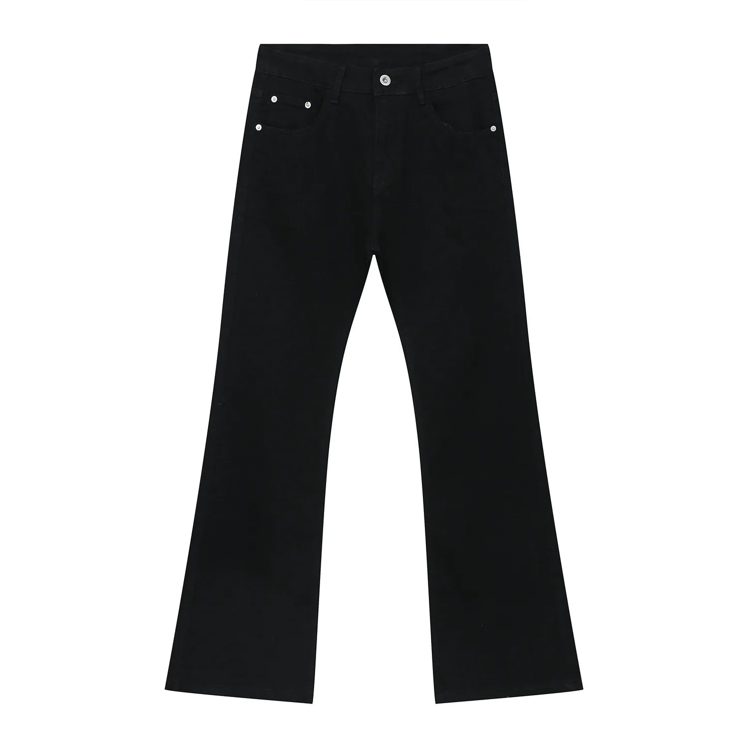 Designer New Trend Men's Jeans European Vibe Y2k Style Simple Black Men's Jeans Fashion Solid Color Jeans