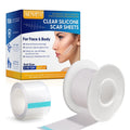 ALIVER Transparent Scar Removal Strip Patches Clear Tape Silicone Scar Sheet for Surgery C-Section Keloid Tummy Tuck Acne Scars