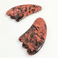 Hongzhuo Quartz Jade Guasha Board Natural Stone Scraper Chinese Mahogany Obsidian Claw Shape Facial Gua Sha Tools for Face Neck Back Body