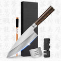 10% Off Custom Logo High Carbon Superme Series 7 Inch Right Hand Japanese Deba Knife with Wenge Wood Handle MegaBDM
