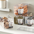 Plastic Storage Bins Large Size Multi-Use Organizer Bins Built-In Handles BPA-Free  Pantry Organization