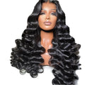 X-TRESS 13*4 Loose Deep Wave Lace Front Natural Human Hair Wigs Glueless Brazilian Virgin Long Curly Wig with BabyHair Wholesale