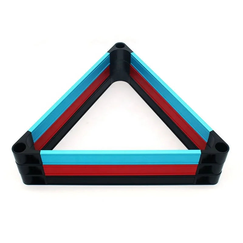 New Premium Quality Billiards Pool Ball Metal Triangle Aluminium Alloy Tripod Rack for 2-1/4" 57.2mm Size Pool Ball