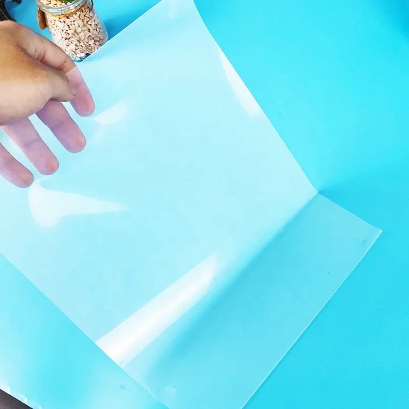 New Arrival Fan Yi Clear Semi A4 Inkjet Papers Transparent Vinyl for Glow in the Dark Paper Sticker Sheet Custom