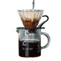 Small Portable Transparent Glass Pour Over Espresso Coffee Maker with Scale
