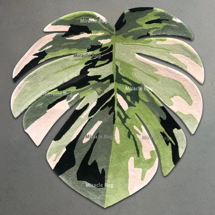 3d Modern Customized Colored Daisy Flower Shaped Die Cut Rugs Hand Tufted Logo Carpet Entrance Floor Mats