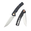 Compact D2 Steel Folding Knife Carbon Fiber Handle High Carbon Stainless Steel Pocket Knives for Outdoor Camping Survival Gift