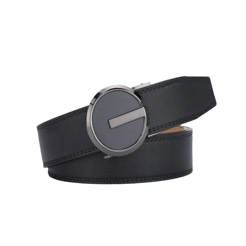 Casual Men's 3.5cm Business Automatic Cow Hide Belt with G-Type for Buckle All-Match Accessory