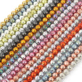 Wholesale 4/6/8/10/MM Gold Purple Silver Metallic Lava Rock Stone Beads for Jewelry Accessories Colorful Options Available