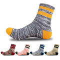 Oem Professional Thick Ankle Cotton Terry Sock Protector Pads Cushion Anti Crack Heel Socks Breathable Winter Men Women