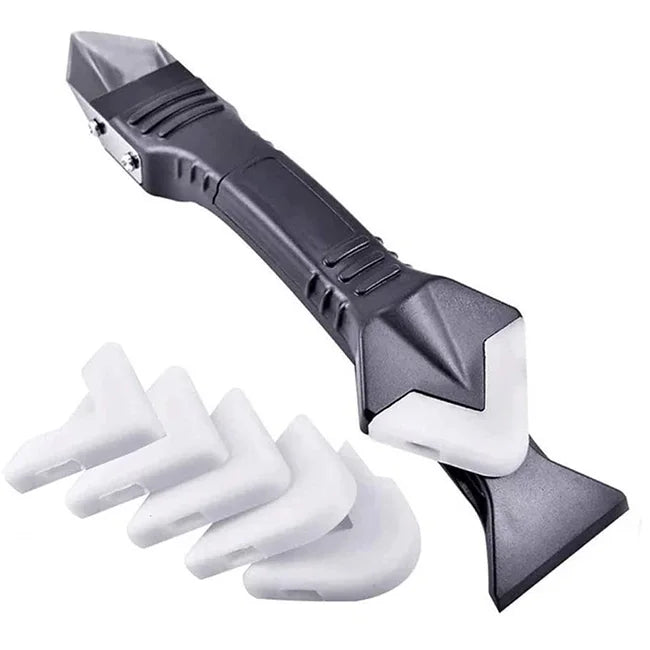 3 1 Industrial DIY Silicone Caulking Tools Stainless Steelhead Caulk Remover Sealant Scraper Glass Glue Angle Scraper OEM