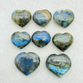 Wholesale Natural Crystal Heart Labradorite Polished Blue Labradorite Heart