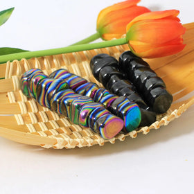 Wholesale Aura Magnetite Crystal Healing Tumbled Stones Magnet Tumbled Palm for Fengshui Decoration