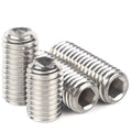 High Quality M1.6 DIN916 Stainless Steel 304 A2 Hexagon Imperial Socket Head Set Grub Screws Cup Point Plain Surface Metric