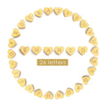 EManco Fashion Charms Initial Letter A-Z Pendant Accessories Alphabet Heart Shape Charmsfor Necklace for Bracelet