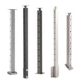 Reilbu Staircase Design Outdoor Aluminum Stainless Steel Cable Wire Post Railing
