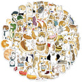 Creative DIY Graffiti Decorative Pvc Waterproof Cartoon Cute Funny Cat Stickers
