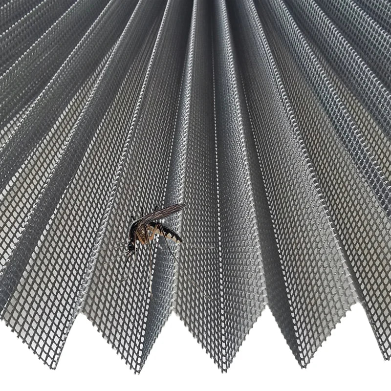 Modern Design Plisse Window Polyester Pleated Insect Screen Plated Mesh Mosquito Net for Retractable Windows & Doors