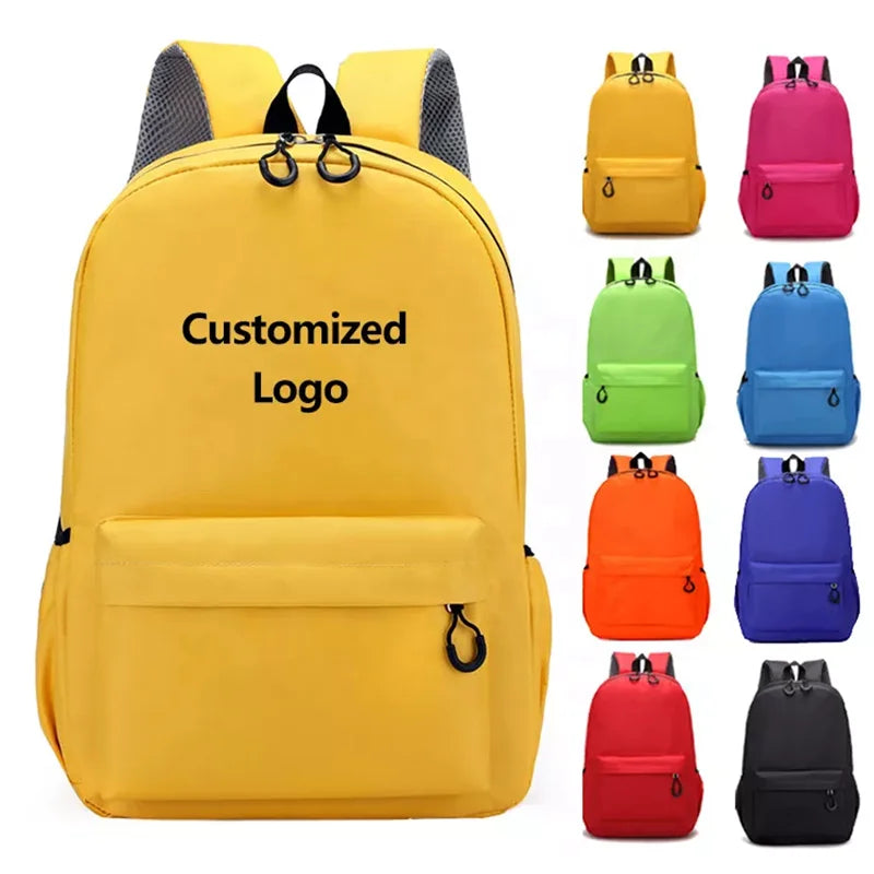 Customized LOGO  Cartoon Cute Student Waterproof Custom Bookbags Students Schoolbag Backpack Book Bags