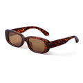 Custom Fashion Designer Vintage Square Gafas De Sol Narrow Frame Women Female Retro Rectangle Polarized Sunglasses